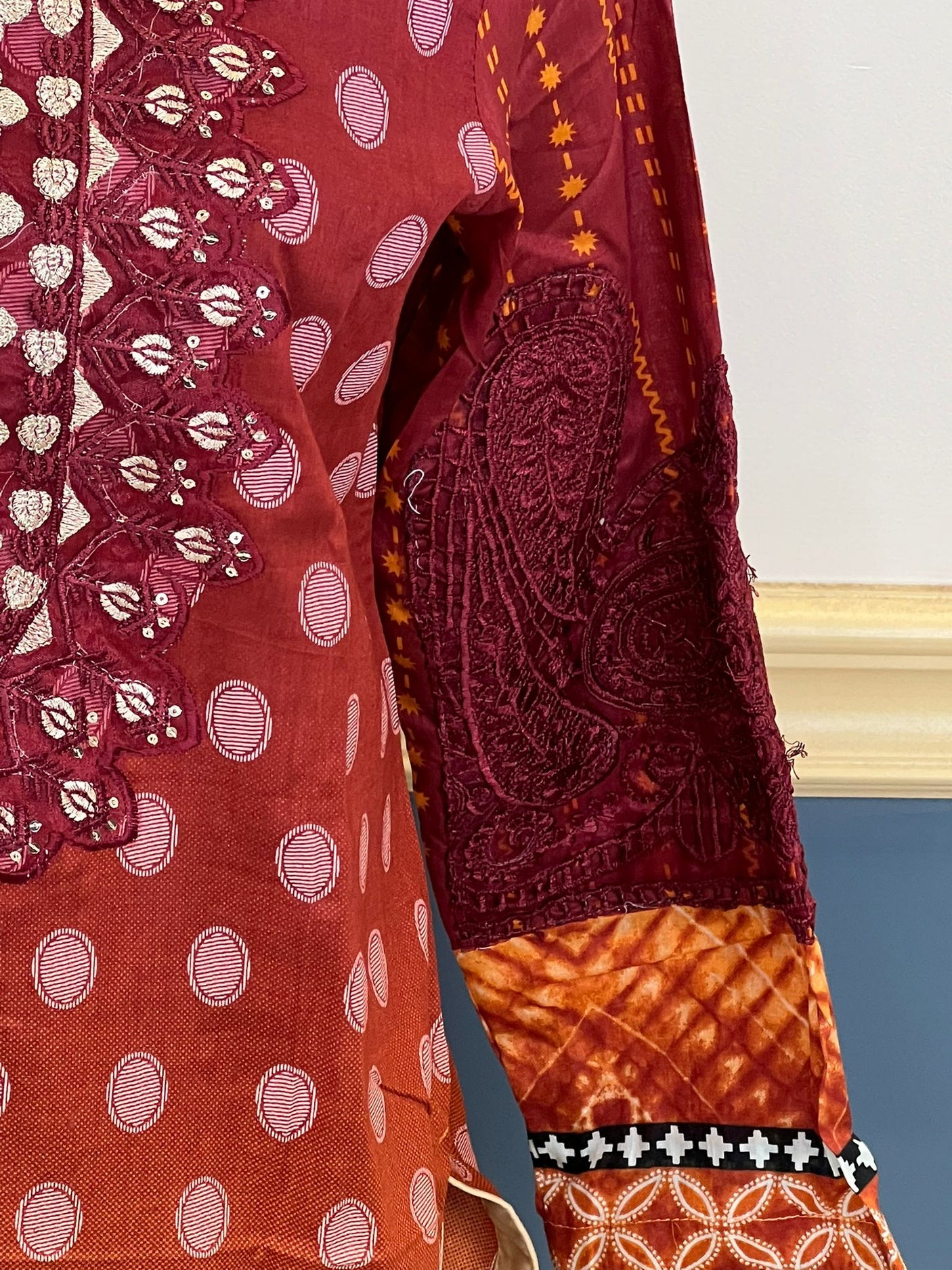 Pakistani Stitched Embroidered lawn Salwar kameez ready to ship