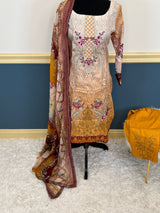 Pakistani Stitched Embroidered lawn Salwar kameez ready to ship
