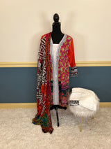 Pakistani lawn stitched  Embroidered Suit Ready To Ship