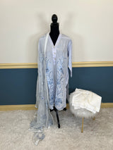 Pakistani lawn stitched  Embroidered Suit Ready To Ship