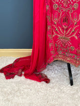 Pakistani lawn stitched  Embroidered Suit Ready To Ship