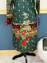 Pakistani Stitched Embroidery Lawn Suit Ready To Ship