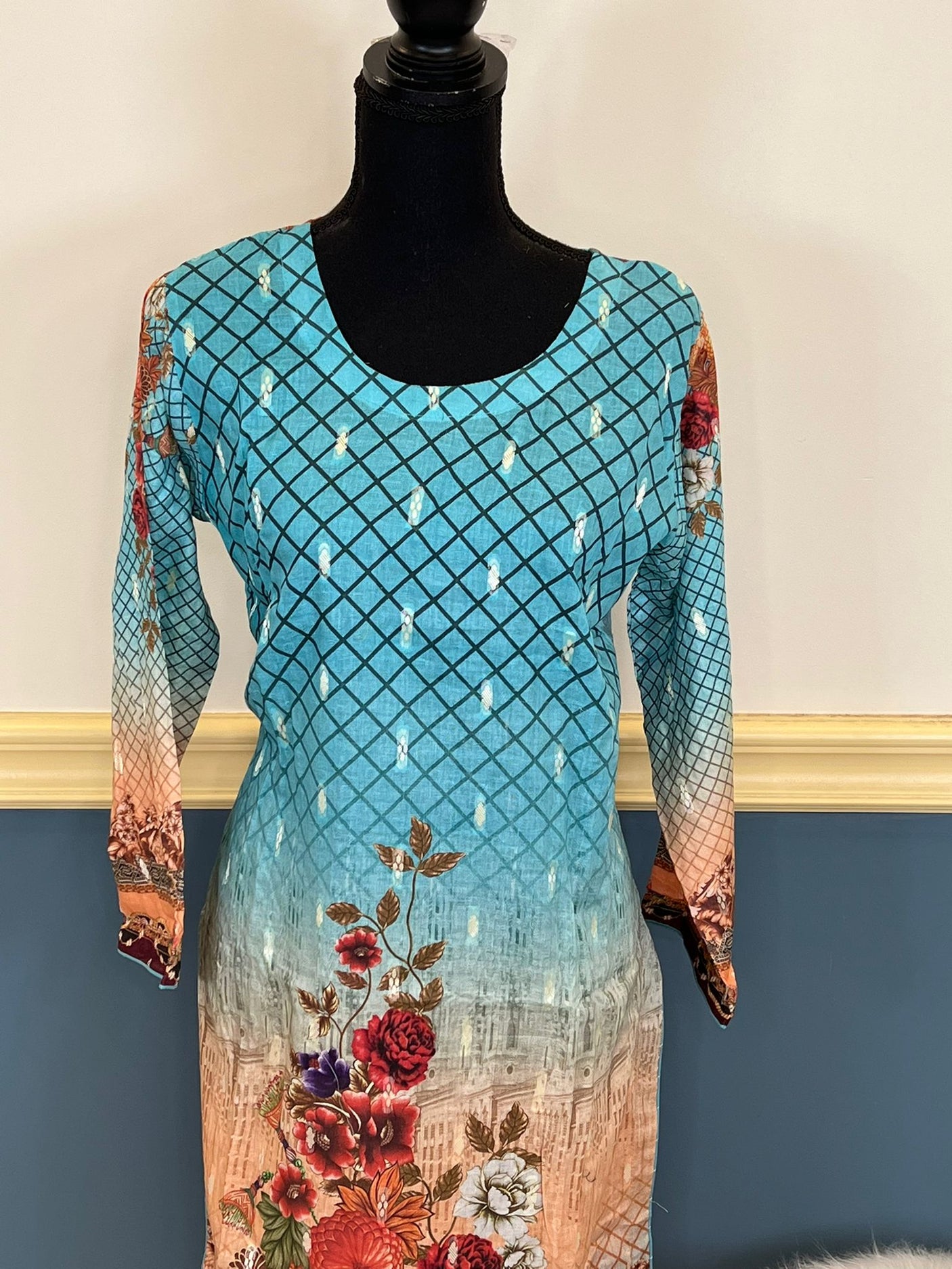 Pakistani Stitched Embroidery Lawn Suit Ready To Ship