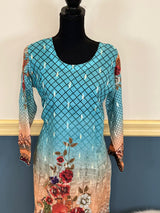 Pakistani Stitched Embroidery Lawn Suit Ready To Ship