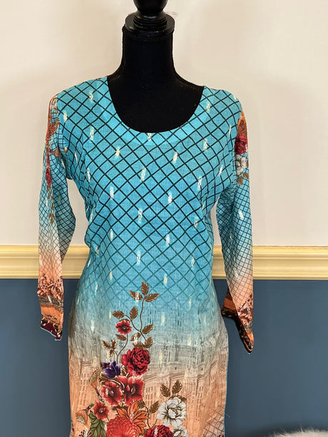 Pakistani Stitched Embroidery Lawn Suit Ready To Ship