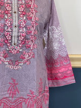 Pakistani Stitched Embroidered lawn Salwar kameez ready to ship