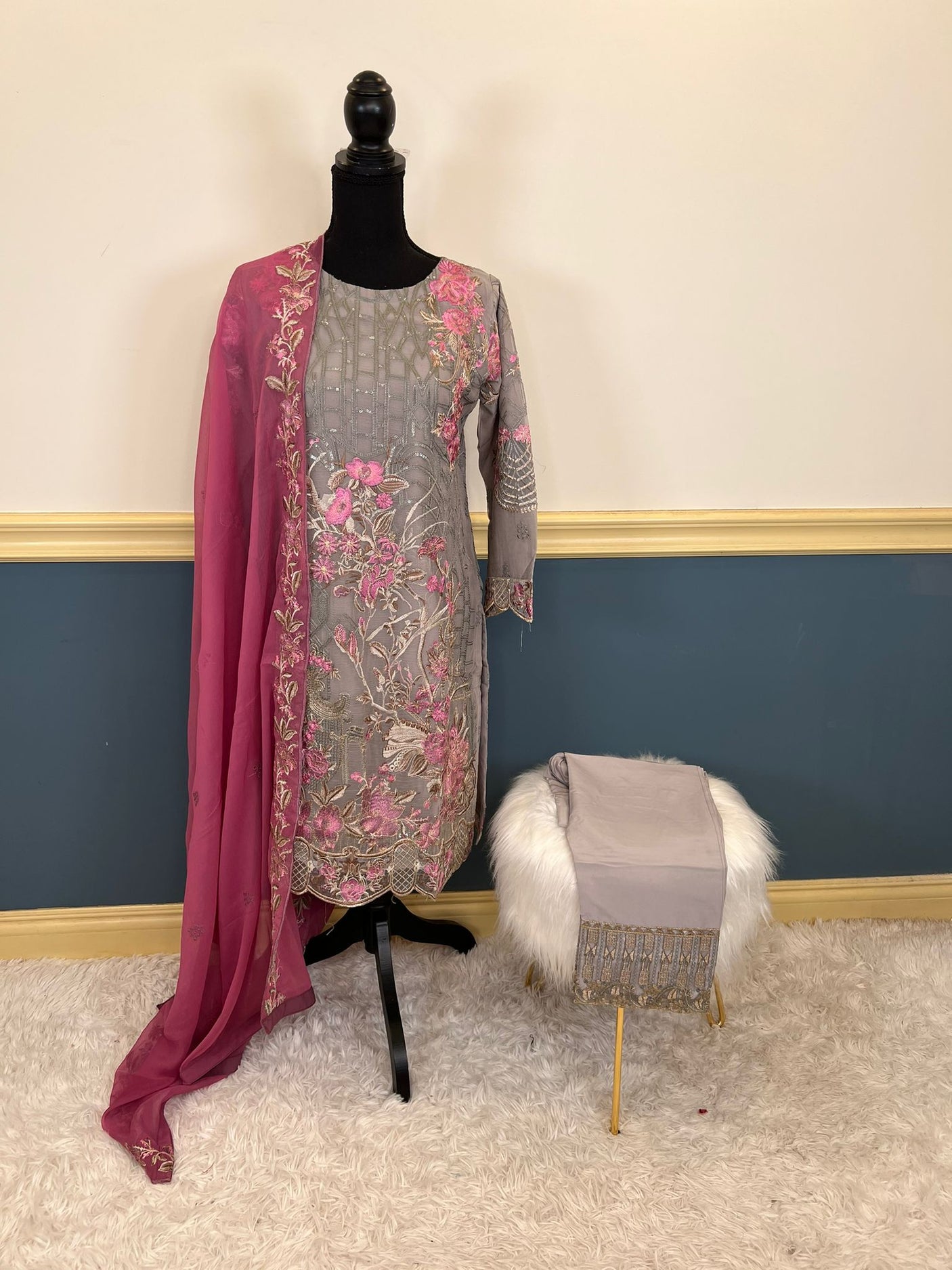 Pakistani Embroidered Party wear  Ready To Ship