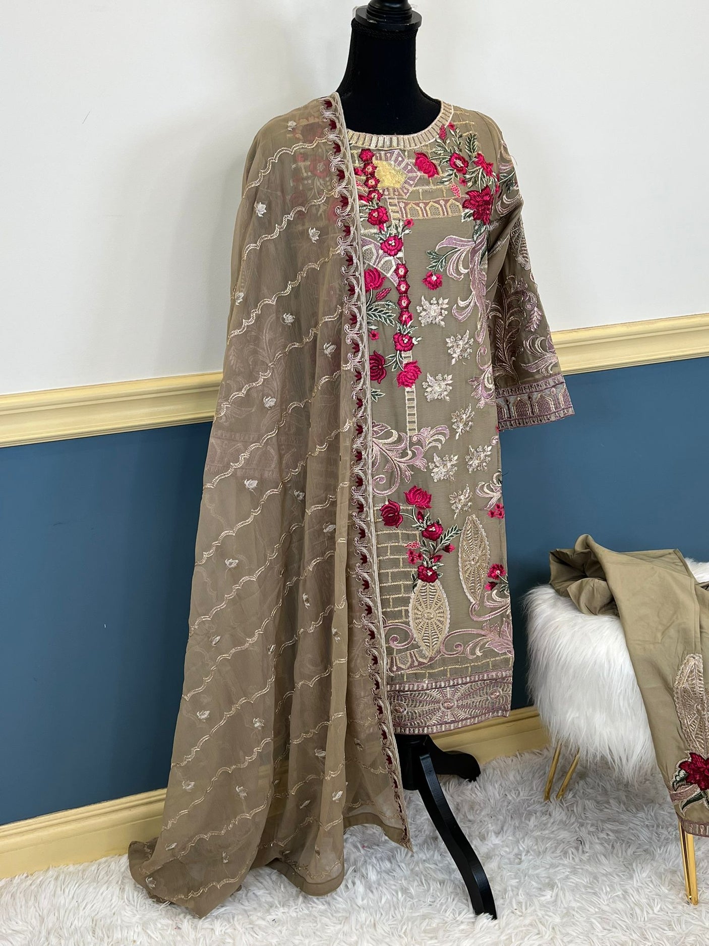 Pakistani Embroidered Party wear  Ready To Ship