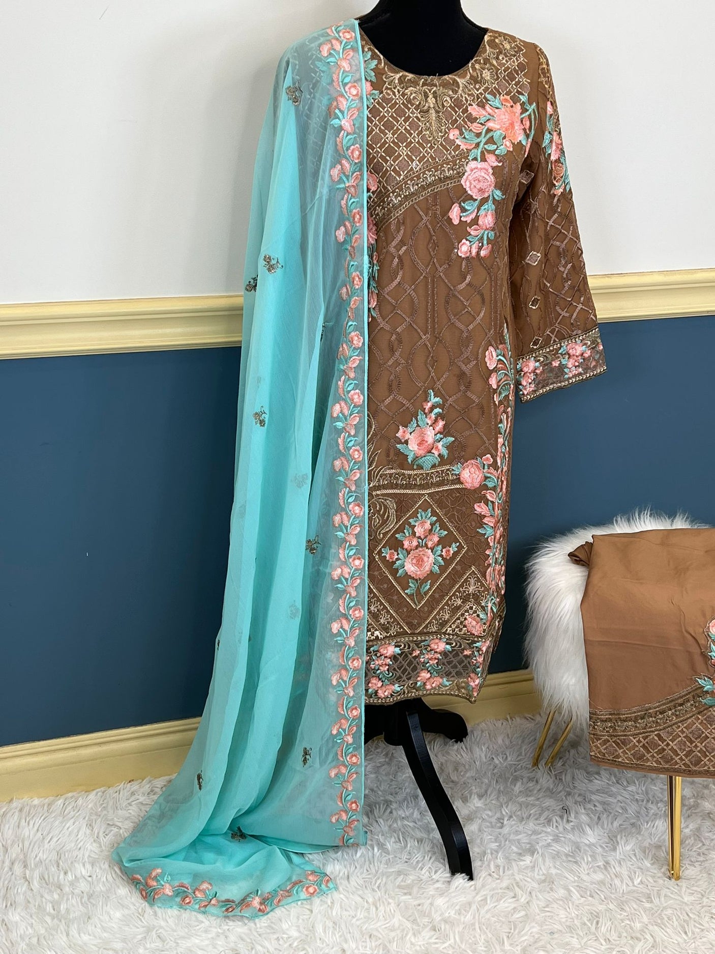 Pakistani Embroidered Party wear  Ready To Ship