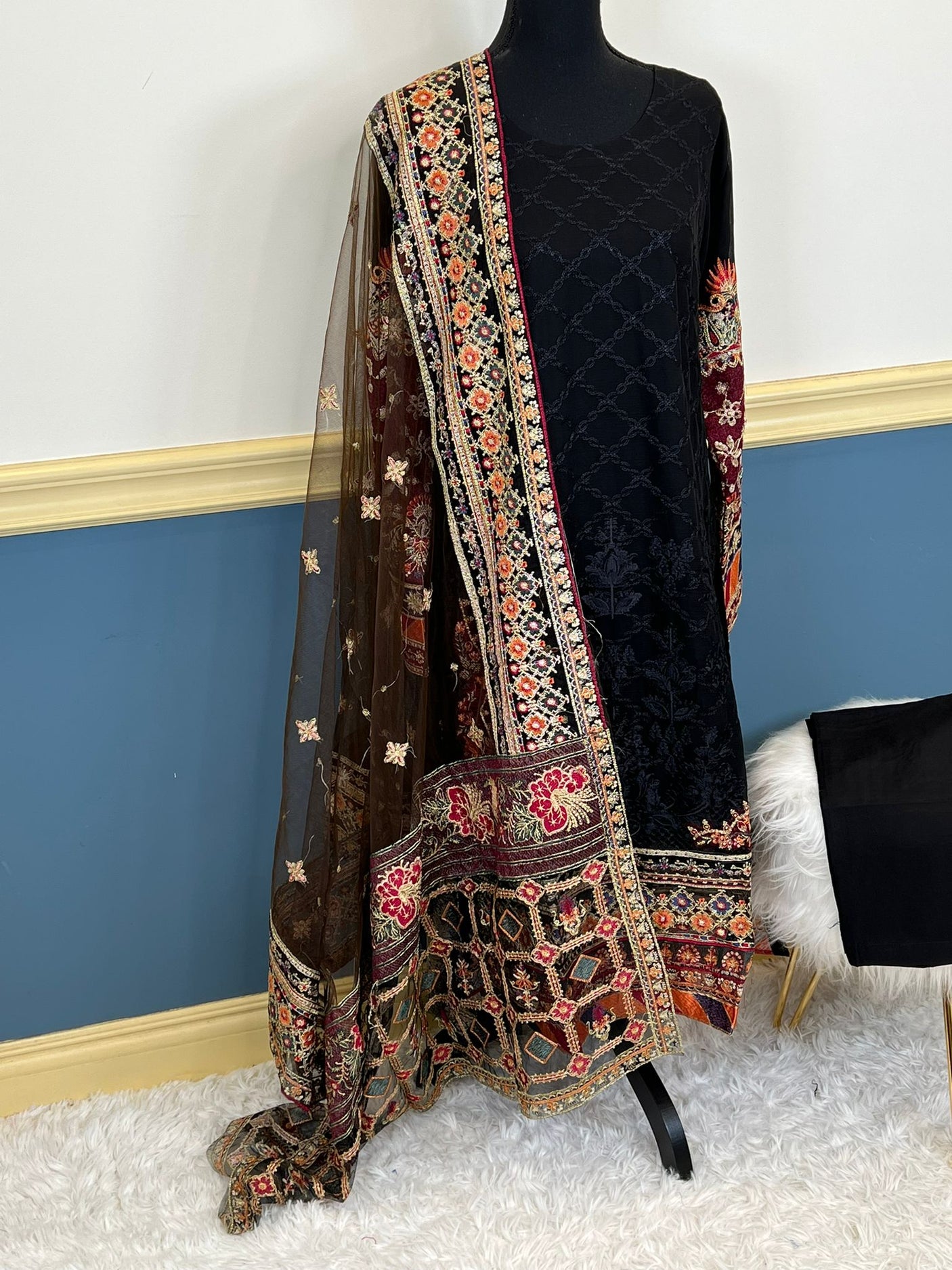 Pakistani Embroidered Party wear  Ready To Ship