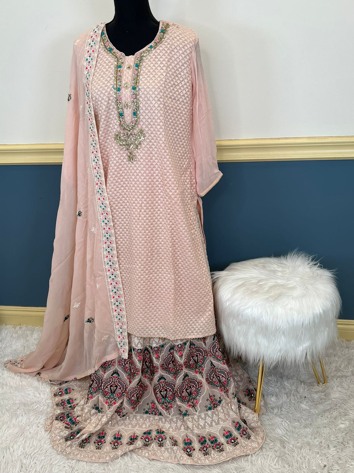 Exclusive Indian boutique collection (zardosi work with skirt)