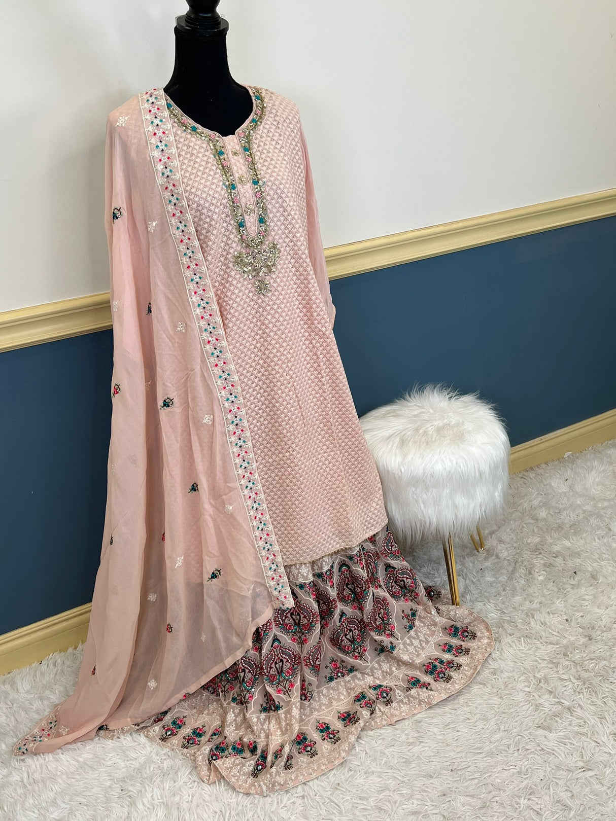 Exclusive Indian boutique collection (zardosi work with skirt)
