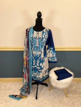 Pakistani Stitched Embroidery Lawn Suit Ready To Ship