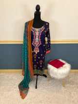 Pakistani Stitched Embroidery Lawn Suit Ready To Ship