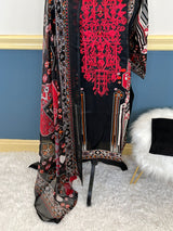 Pakistani Stitched Embroidery Lawn Suit Ready To Ship