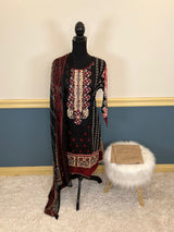 Pakistani Stitched Embroidery Lawn Suit Ready To Ship