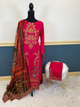 Pakistani Stitched Embroidered lawn Salwar kameez ready to ship