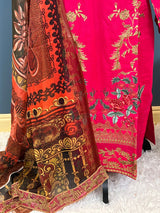 Pakistani Stitched Embroidered lawn Salwar kameez ready to ship