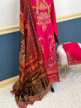 Pakistani Stitched Embroidered lawn Salwar kameez ready to ship