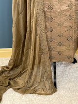 Pakistani Stitched Embroidered lawn Salwar kameez ready to ship