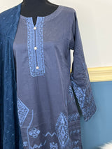 Pakistani Stitched Embroidered lawn Salwar kameez ready to ship