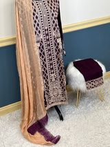 Pakistani Stitched Embroidered lawn Salwar kameez ready to ship