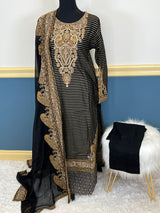 Pakistani Stitched Embroidered lawn Salwar kameez ready to ship