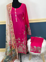 Pakistani Stitched Embroidered lawn Salwar kameez ready to ship