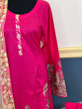 Pakistani Stitched Embroidered lawn Salwar kameez ready to ship