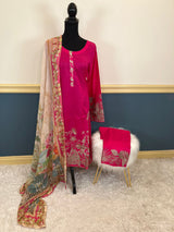 Pakistani Stitched Embroidered lawn Salwar kameez ready to ship