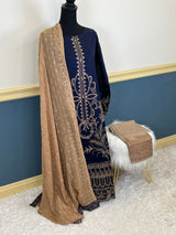 Pakistani Stitched Embroidered lawn Salwar kameez ready to ship