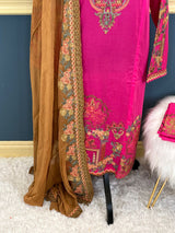 Pakistani Stitched Luxury Embroidered lawn Salwar kameez ready to ship