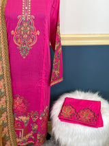 Pakistani Stitched Luxury Embroidered lawn Salwar kameez ready to ship