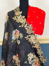 Pure Organza Saree with Stiched Blouse