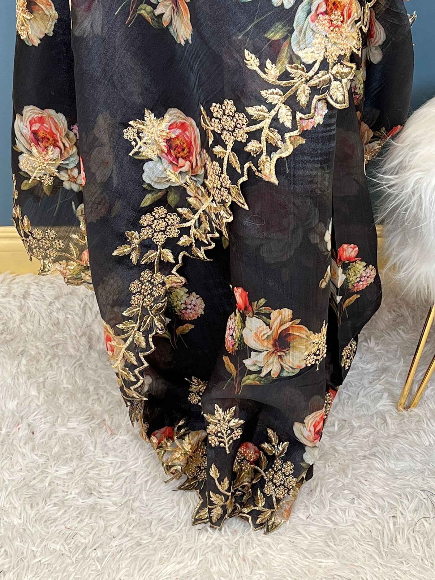 Pure Organza Saree with Stiched Blouse