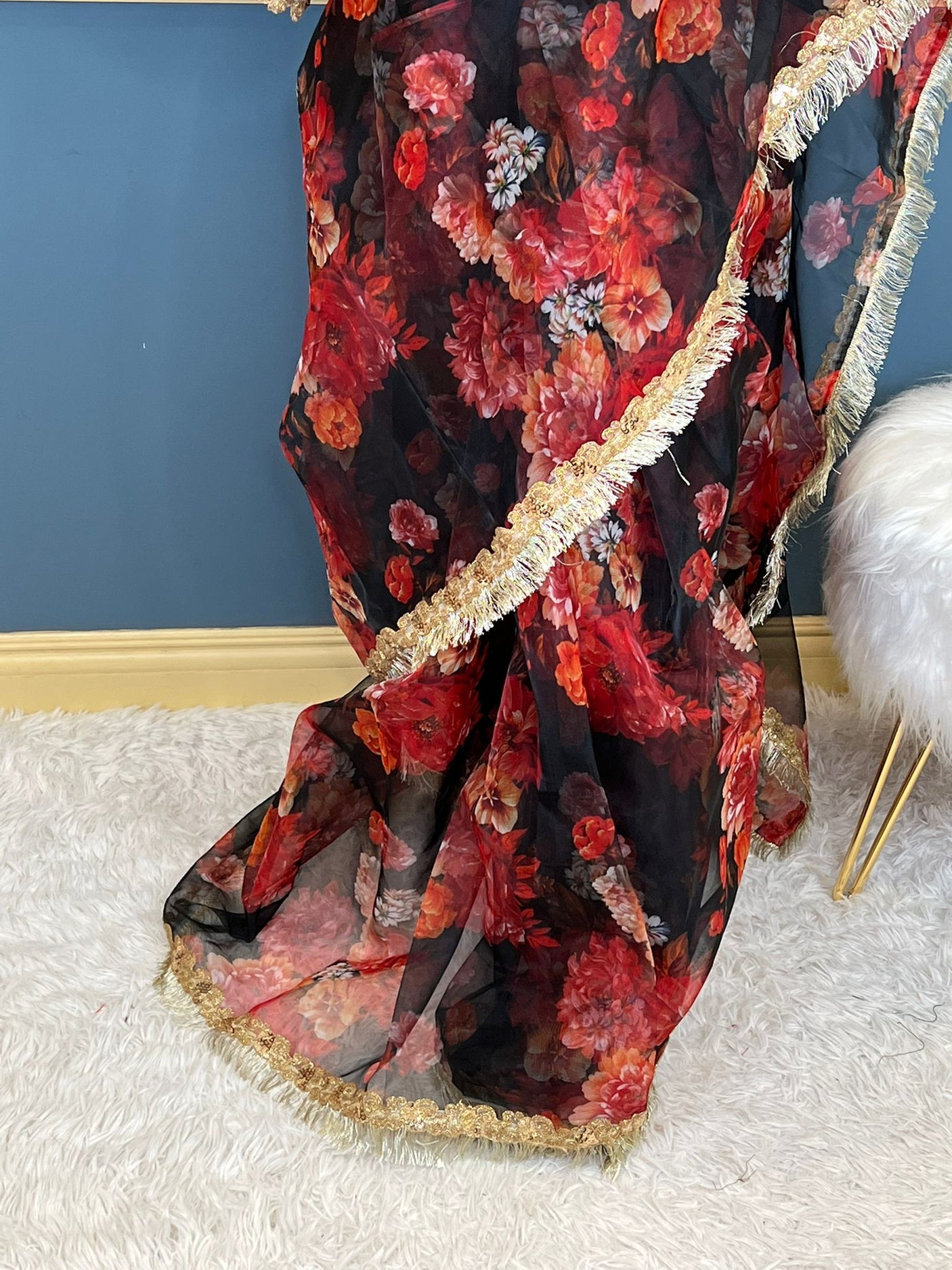 Pure Organza Saree with Stiched Blouse