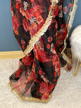 Pure Organza Saree with Stiched Blouse