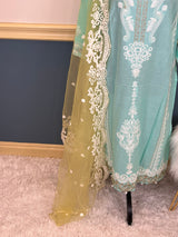 Indian Cotton Stitched Embroidery Suit Ready To Ship