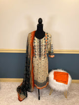 Indian Cotton Stitched Embroidery Suit Ready To Ship