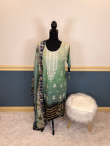 Indian Cotton Stitched Embroidery Suit Ready To Ship