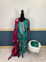 Indian Cotton Stitched Embroidery Suit Ready To Ship