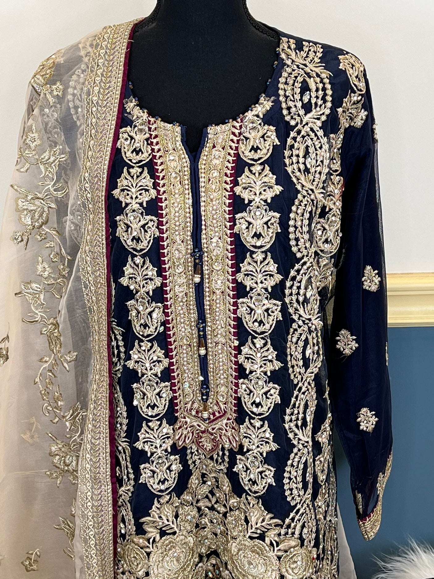 Pakistani Embroidered Luxury Party wear Ready To Ship