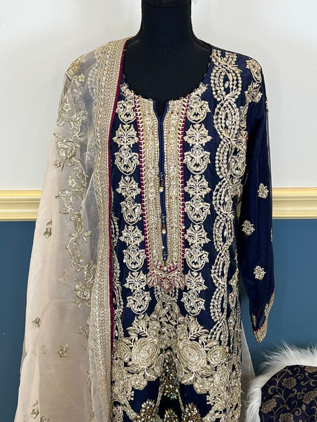 Pakistani Embroidered Luxury Party wear Ready To Ship
