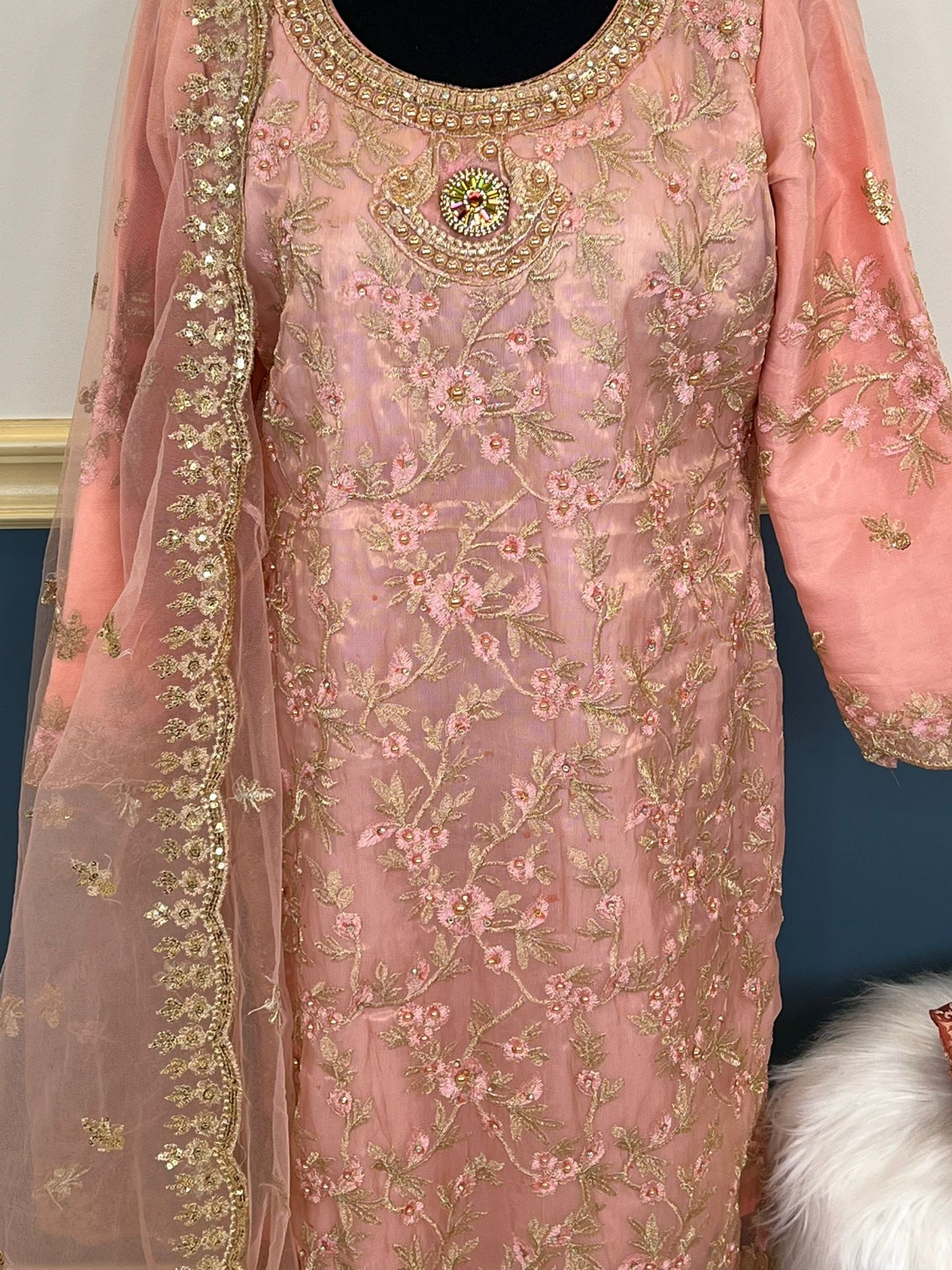 Pakistani Embroidered Party wear Ready To Ship