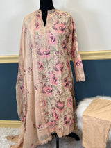 Pakistani Stitched Luxury Embroidered lawn Salwar kameez ready to ship
