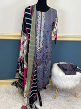 Indian Cotton Stitched Embroidery Suit Ready To Ship