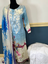 Indian Cotton Stitched Embroidery Suit Ready To Ship