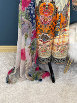 Indian Cotton Stitched Embroidery Suit Ready To Ship