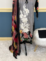 Pakistani Stitched Embroidery Lawn Suit Ready To Ship