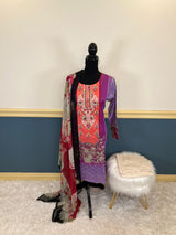 Pakistani Stitched Embroidery Lawn Suit Ready To Ship